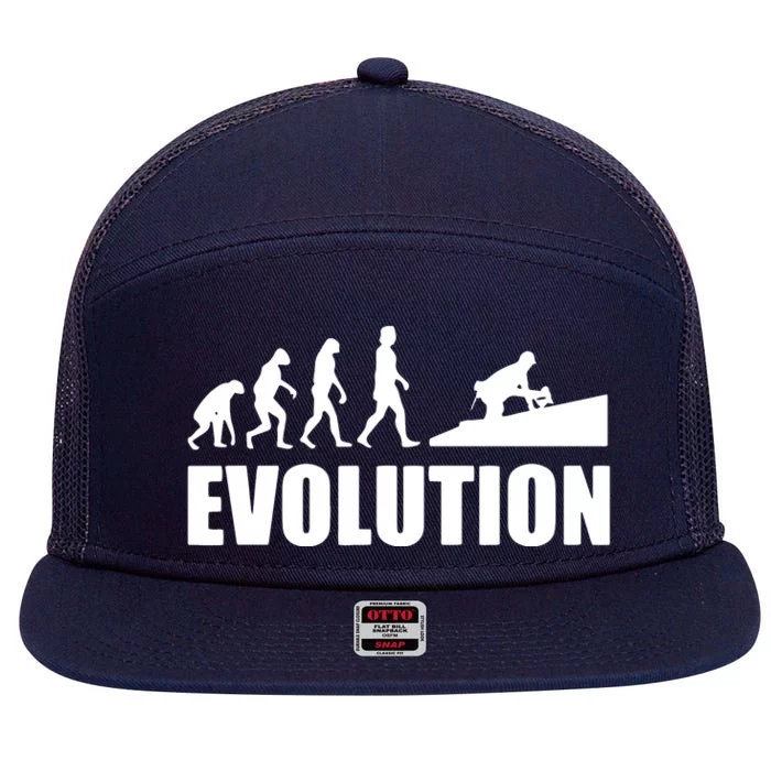 Great Roofer Evolution Design Roofing Craft Roofer 7 Panel Mesh Trucker Snapback Hat