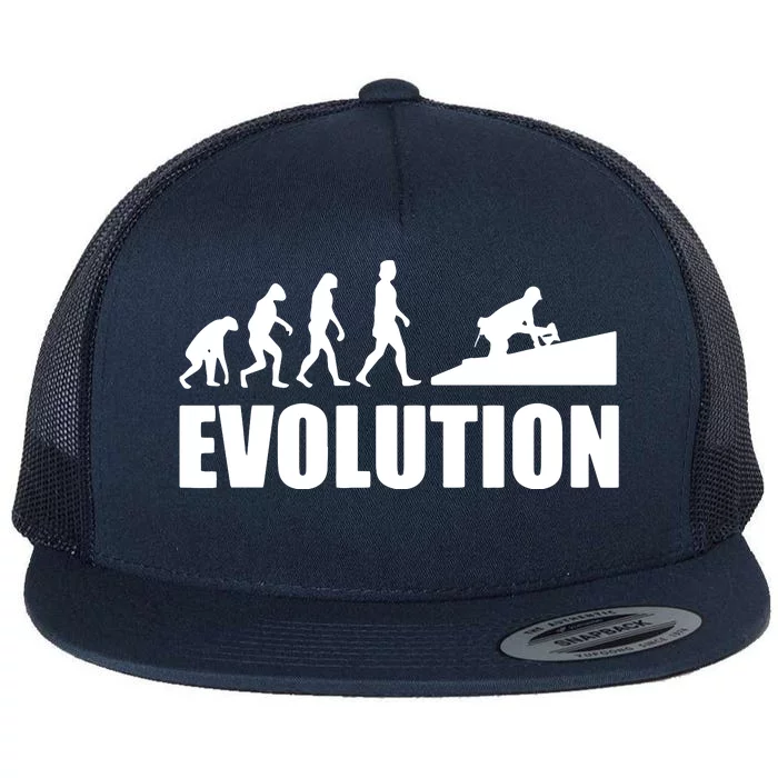 Great Roofer Evolution Design Roofing Craft Roofer Flat Bill Trucker Hat