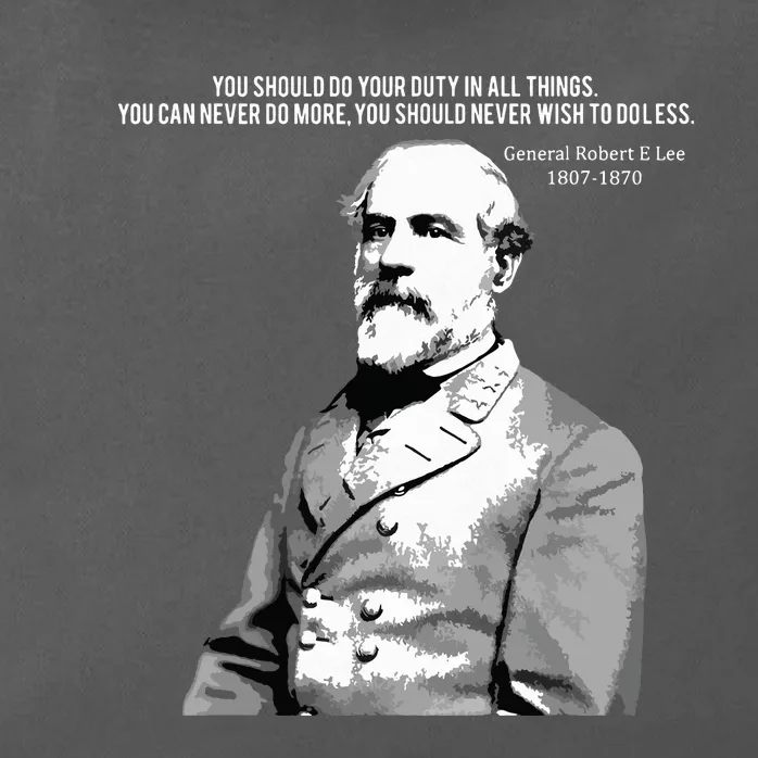 General Robert E Lee Quote Zip Tote Bag