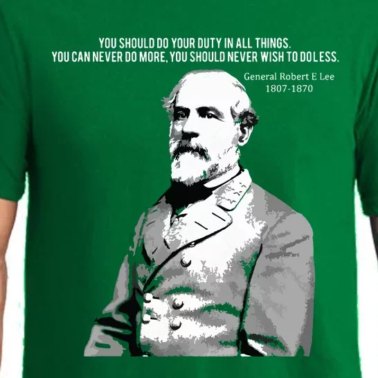 General Robert E Lee Quote Pajama Set