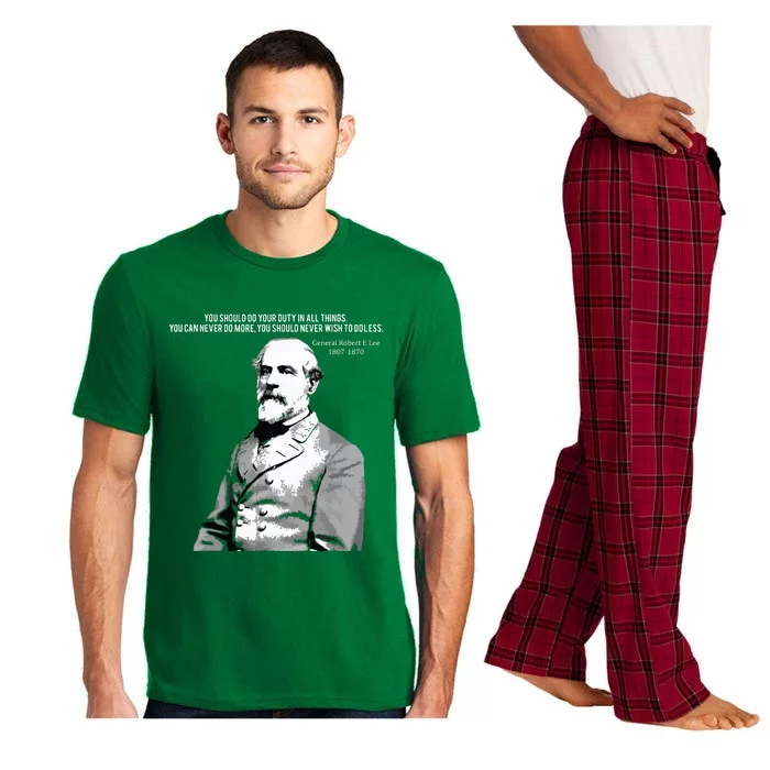 General Robert E Lee Quote Pajama Set