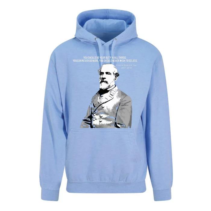 General Robert E Lee Quote Unisex Surf Hoodie