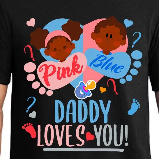 Gender Reveal Ethnic Daddy Loves You Dad Pajama Set