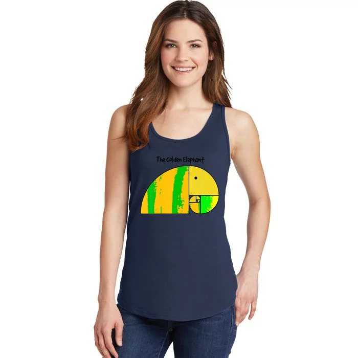 Golden Ratio Elephant Fibonacci Ladies Essential Tank