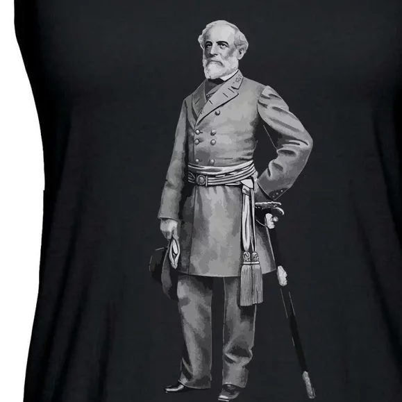 General Robert E Lee Standing Ladies Essential Flowy Tank