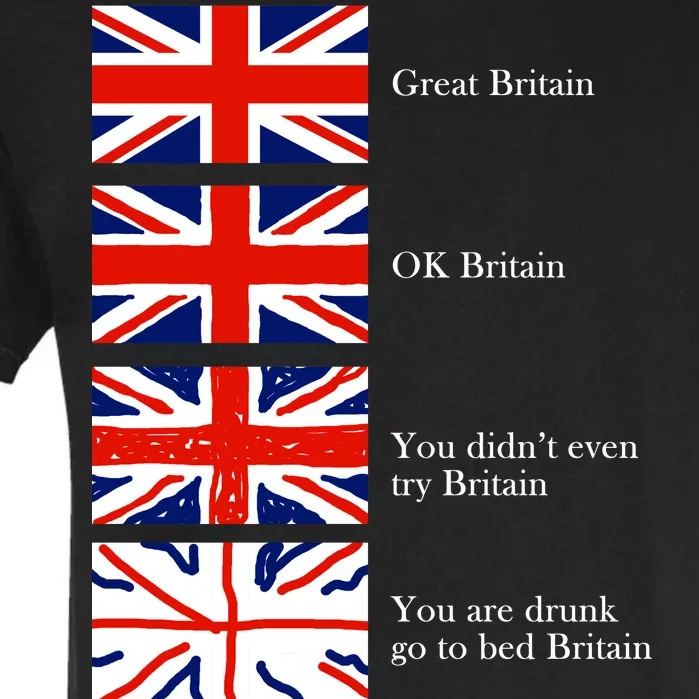 Great Britain OK Britain Funny Sarcastic Garment-Dyed Heavyweight T-Shirt