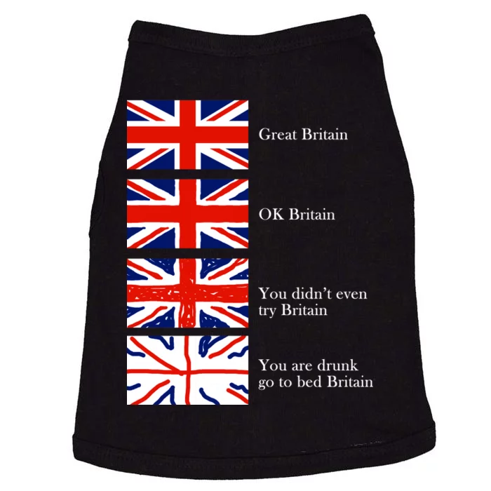 Great Britain OK Britain Funny Sarcastic Doggie Tank