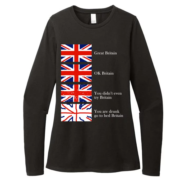 Great Britain OK Britain Funny Sarcastic Womens CVC Long Sleeve Shirt