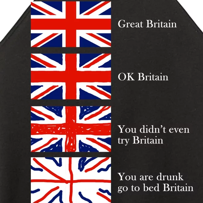 Great Britain OK Britain Funny Sarcastic Women’s Perfect Tri Rocker Tank