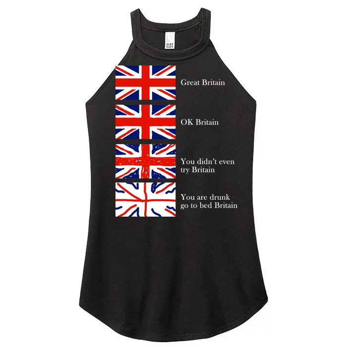 Great Britain OK Britain Funny Sarcastic Women’s Perfect Tri Rocker Tank