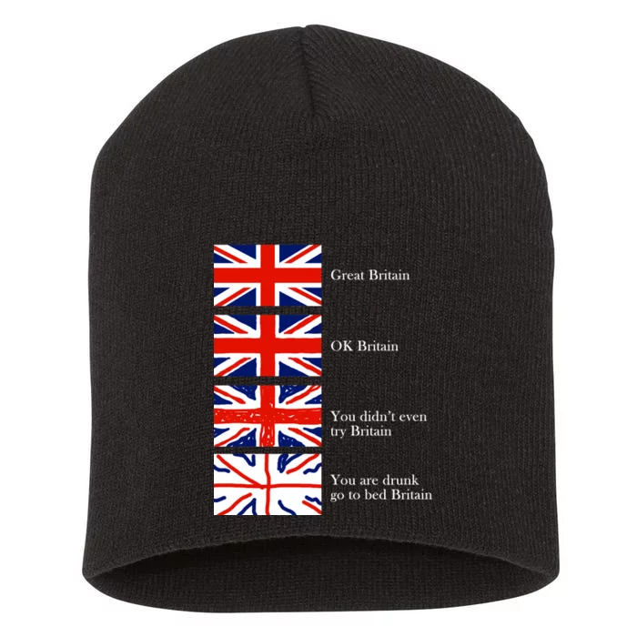 Great Britain OK Britain Funny Sarcastic Short Acrylic Beanie