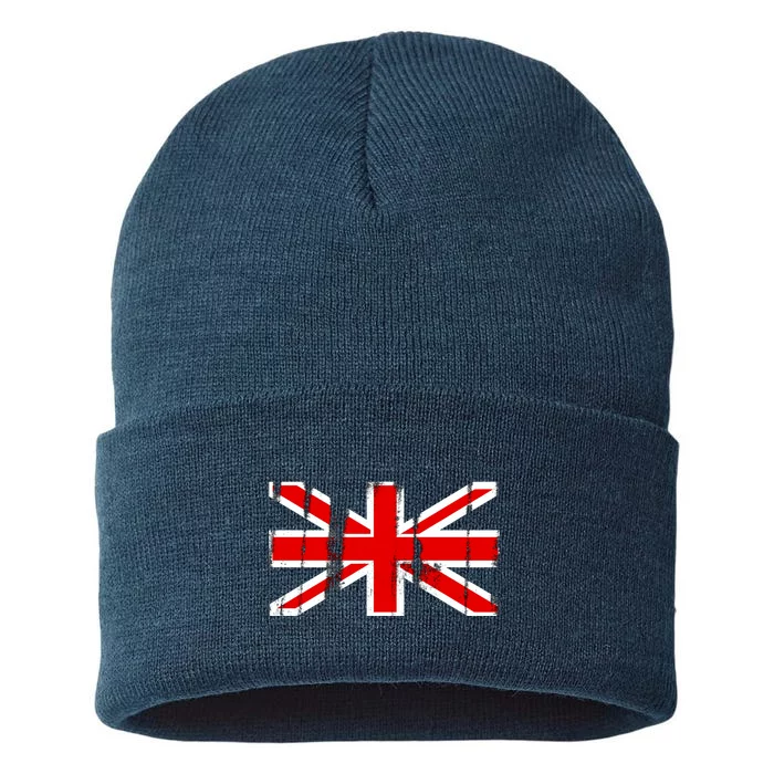 Great Britain Vintage British Union Flag Sustainable Knit Beanie