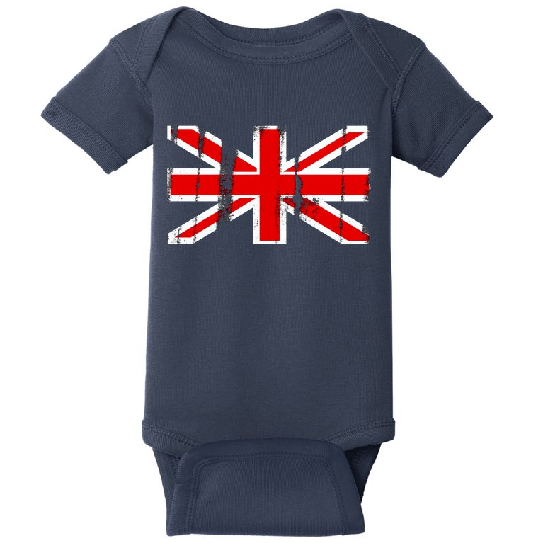 Great Britain Vintage British Union Flag Baby Bodysuit