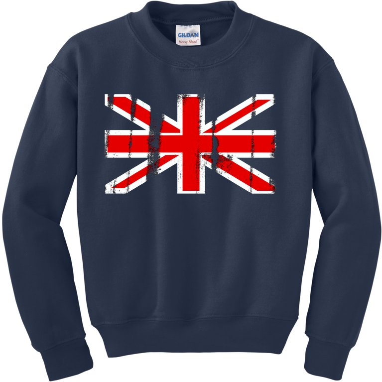 Great Britain Vintage British Union Flag Kids Sweatshirt