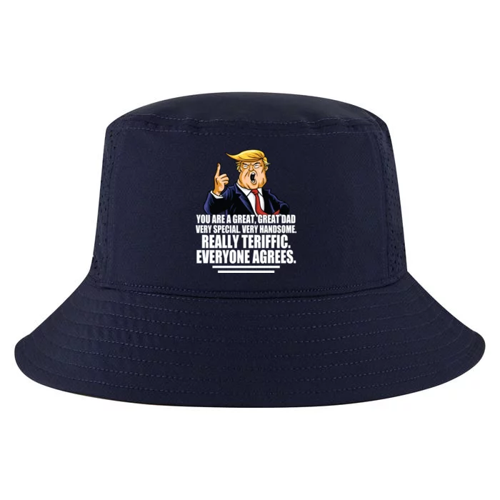 Great Dad! Everyone Agrees Trump Funny Father Cool Comfort Performance Bucket Hat