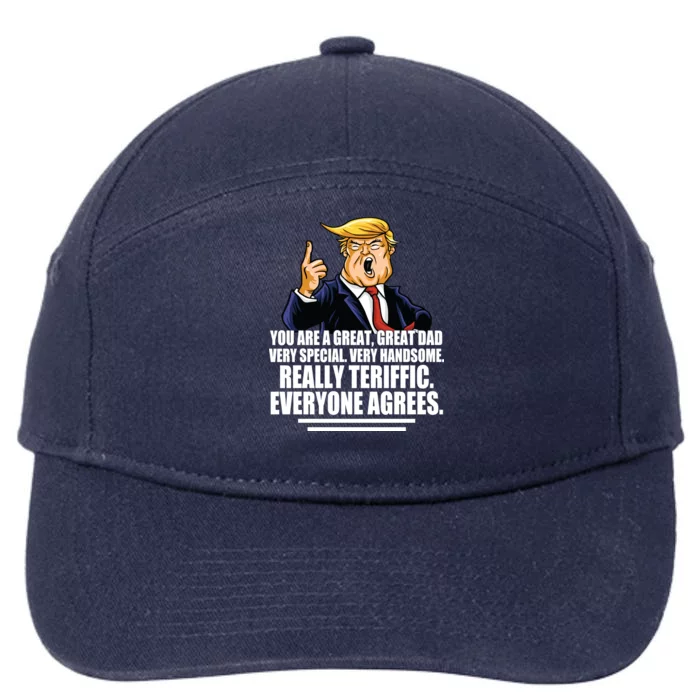 Great Dad! Everyone Agrees Trump Funny Father 7-Panel Snapback Hat