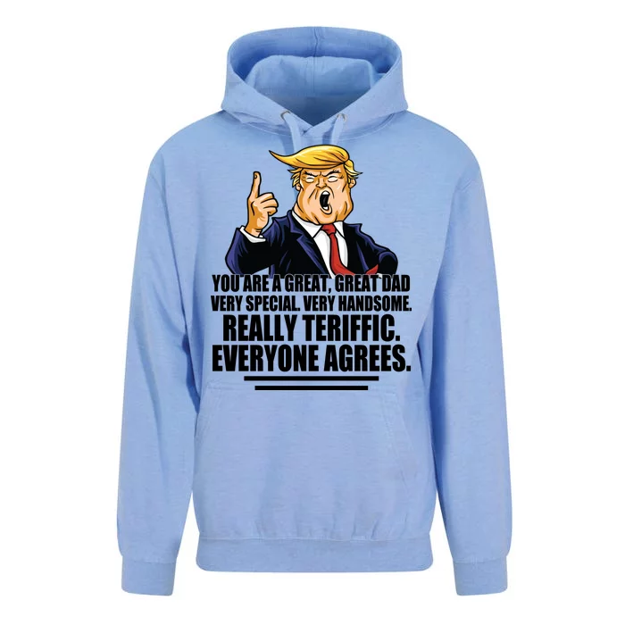 Great Dad! Everyone Agrees Trump Funny Father Unisex Surf Hoodie