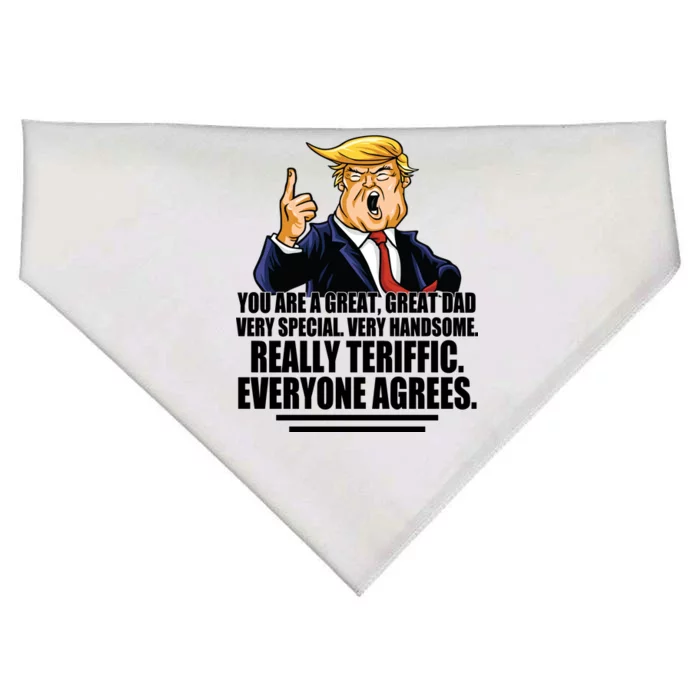 Great Dad! Everyone Agrees Trump Funny Father USA-Made Doggie Bandana