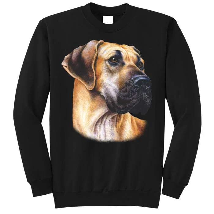 Great Dane Face Tall Sweatshirt