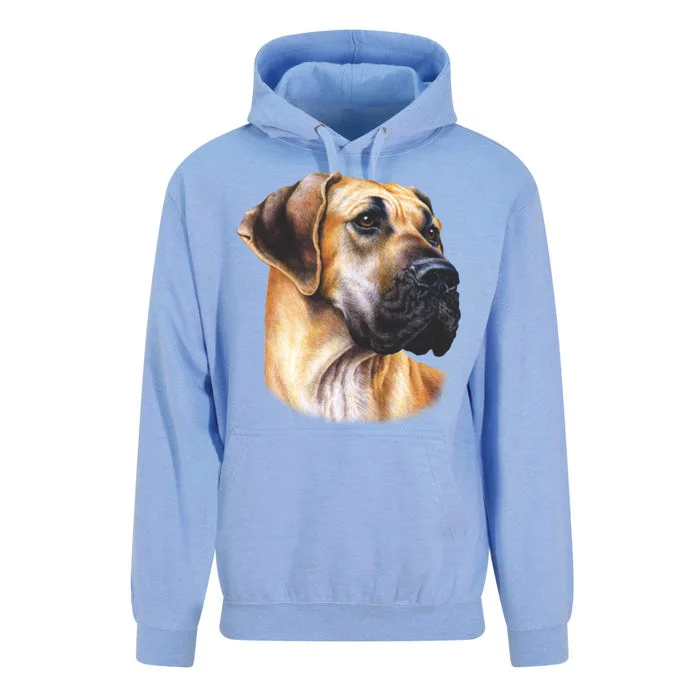 Great Dane Face Unisex Surf Hoodie