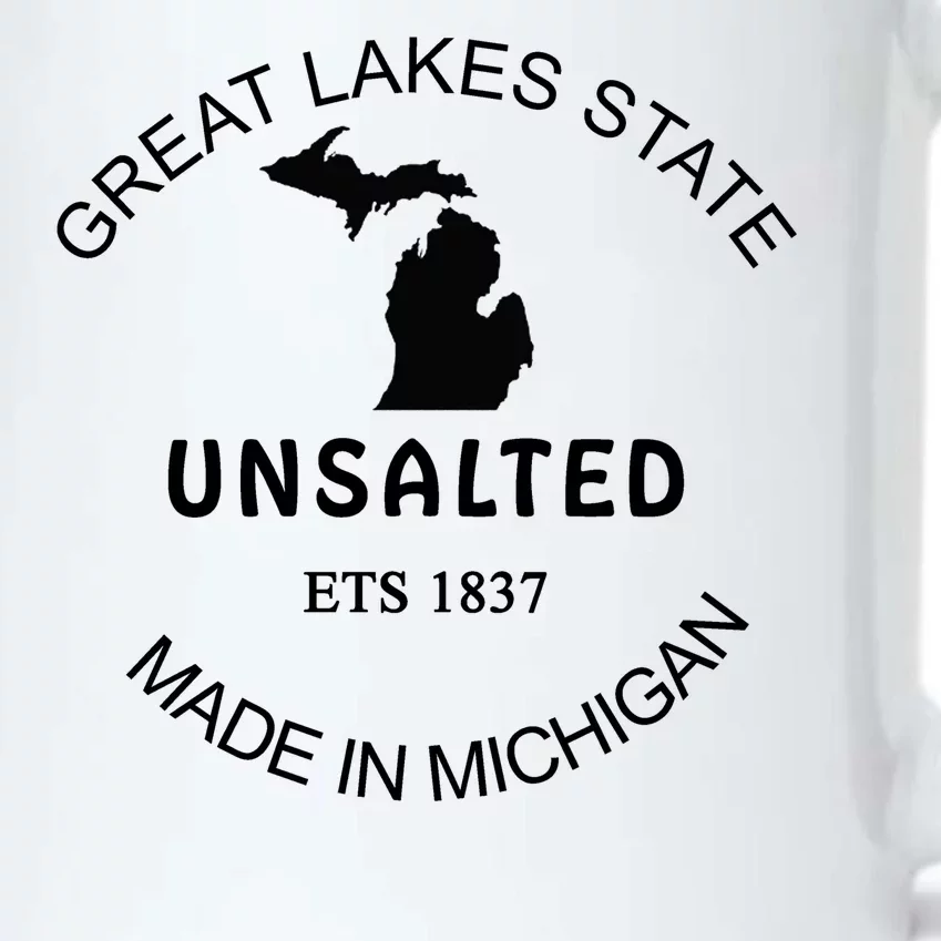 Great Lakes State Unsalted Est 1837 Made In Michigan Black Color Changing Mug