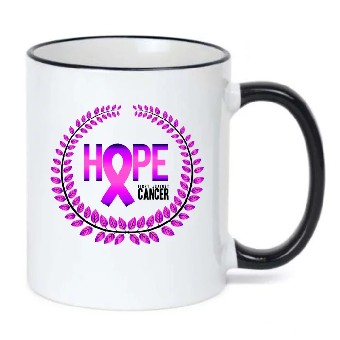 Great Seal Of Hope Breast Cancer Ribbon Black Color Changing Mug