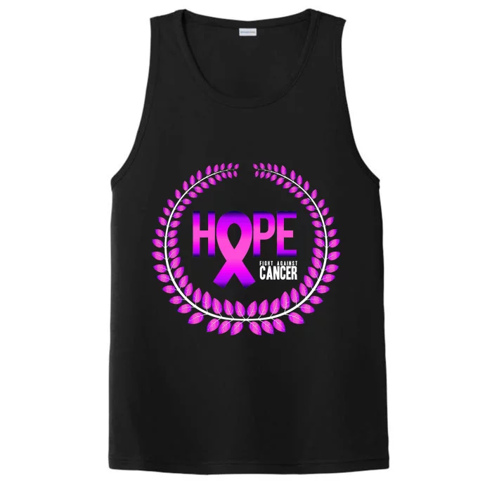 Great Seal Of Hope Breast Cancer Ribbon Performance Tank