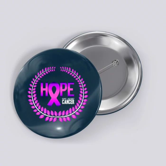 Great Seal Of Hope Breast Cancer Ribbon Button