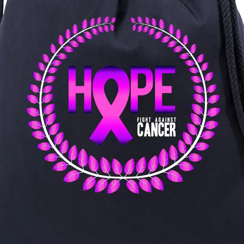 Great Seal Of Hope Breast Cancer Ribbon Drawstring Bag