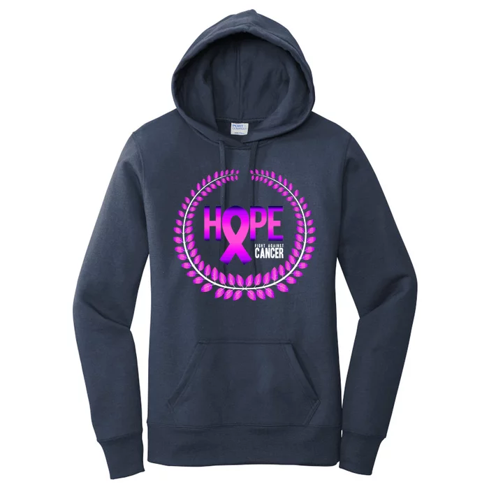 Great Seal Of Hope Breast Cancer Ribbon Women's Pullover Hoodie