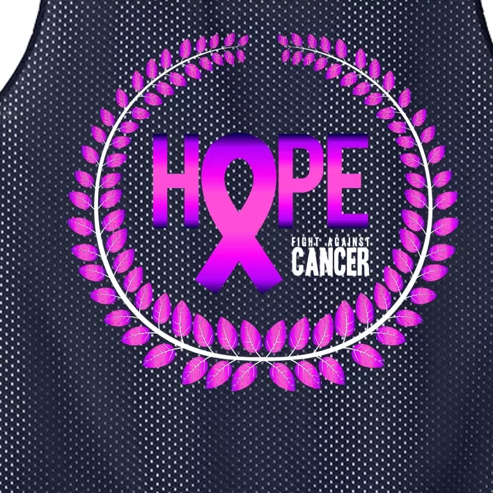 Great Seal Of Hope Breast Cancer Ribbon Mesh Reversible Basketball Jersey Tank