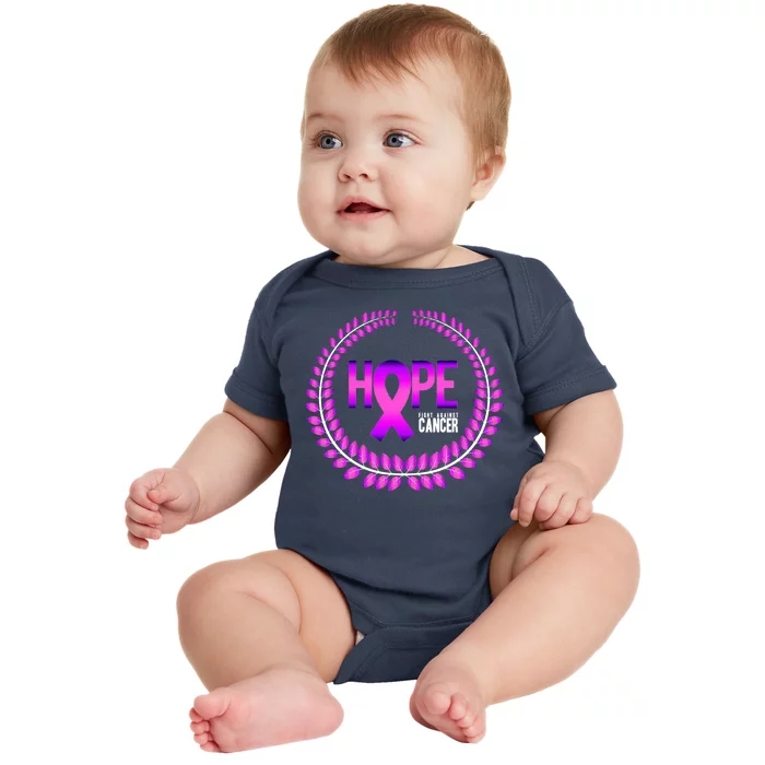 Great Seal Of Hope Breast Cancer Ribbon Baby Bodysuit