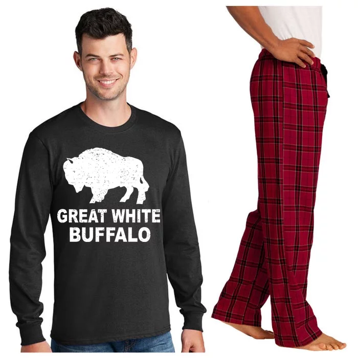 Great White Buffalo Long Sleeve Pajama Set