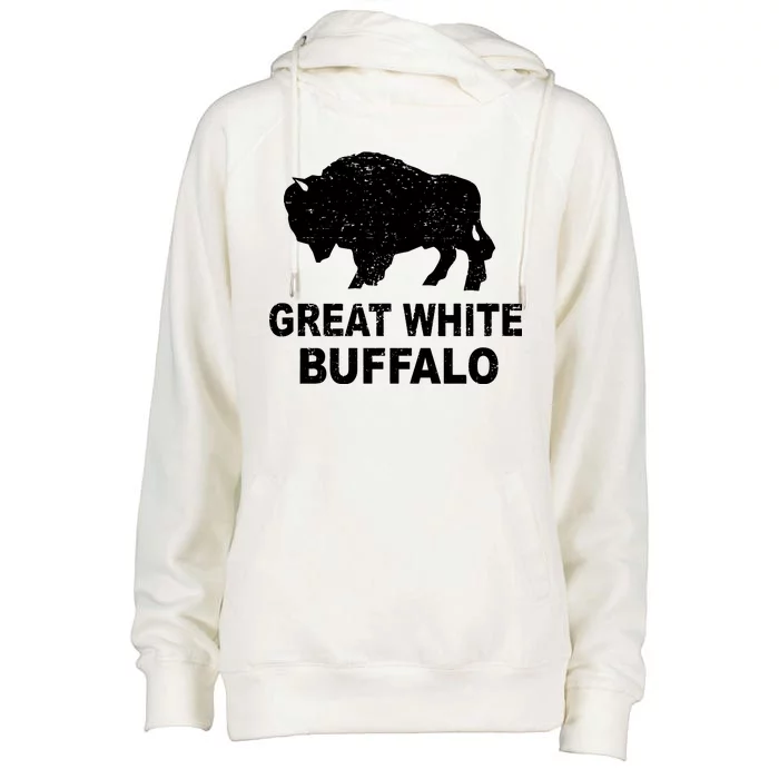 Great White Buffalo Womens Funnel Neck Pullover Hood