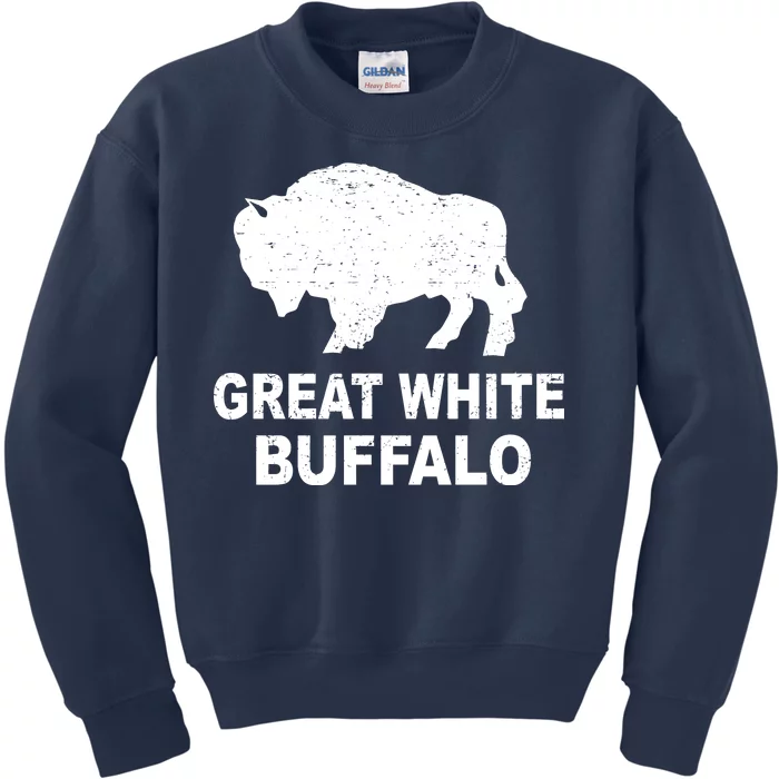 Great White Buffalo Kids Sweatshirt