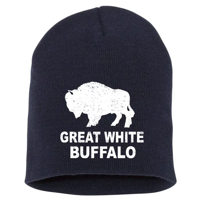 Great White Buffalo Short Acrylic Beanie