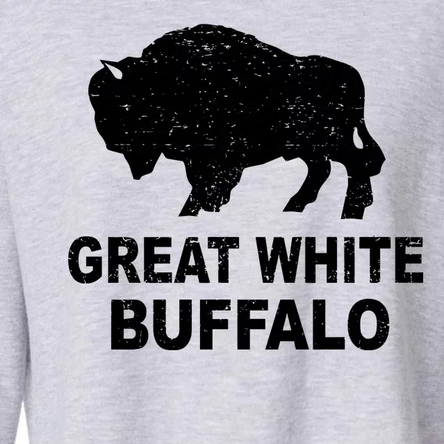 Great White Buffalo Cropped Pullover Crew