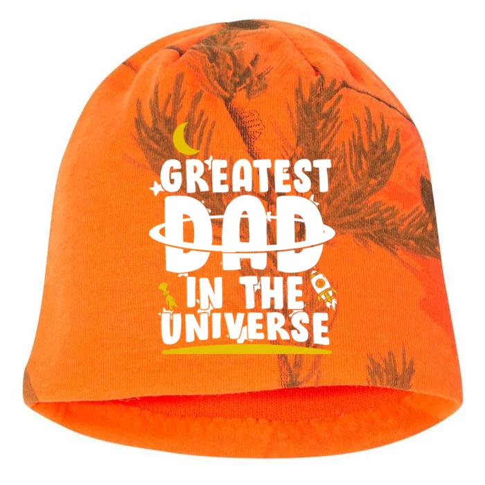 Greatest Dad In The Universe Kati - Camo Knit Beanie