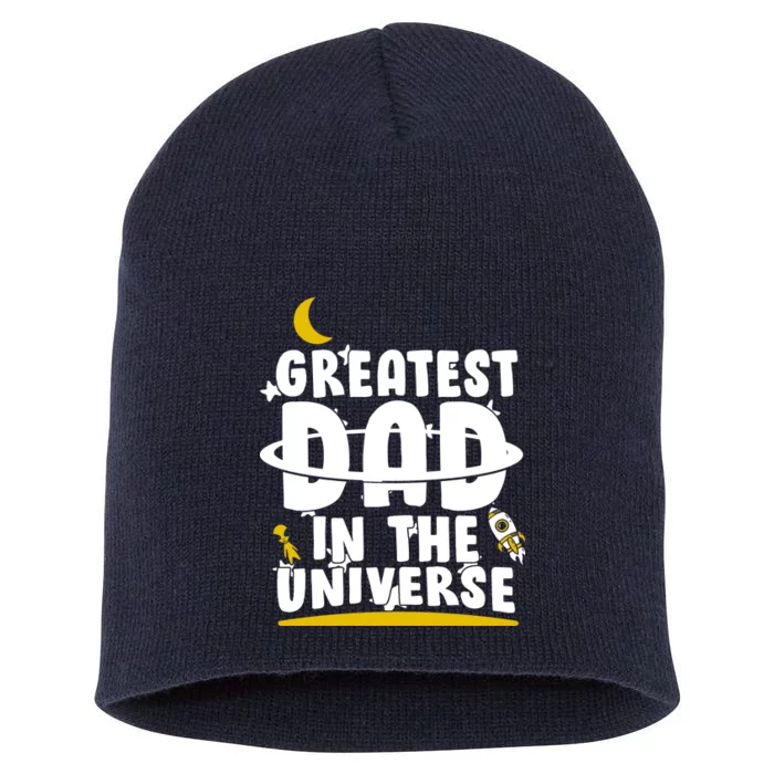 Greatest Dad In The Universe Short Acrylic Beanie