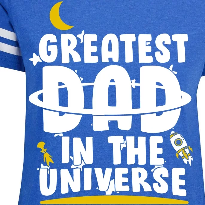 Greatest Dad In The Universe Enza Ladies Jersey Football T-Shirt