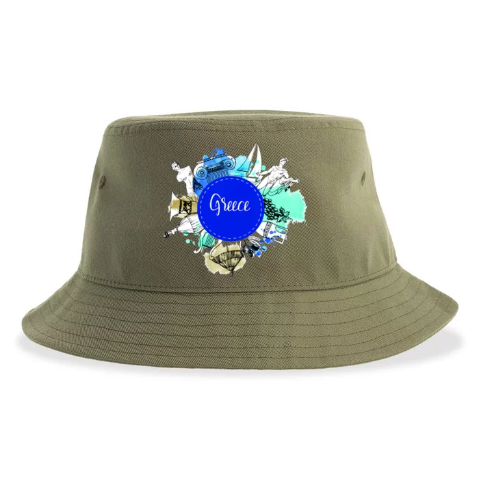 Greece Sustainable Bucket Hat