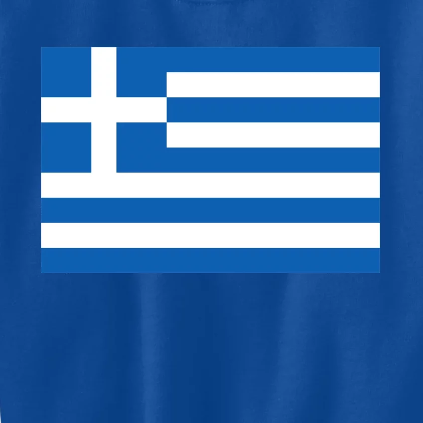 Greece Flag Kids Sweatshirt