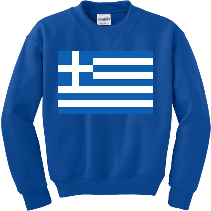 Greece Flag Kids Sweatshirt