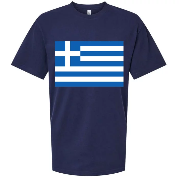 Greece Flag Sueded Cloud Jersey T-Shirt