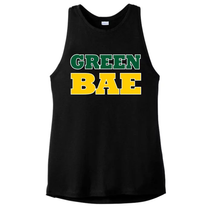 Green Bae Green Bay, Wisconsin Ladies Tri-Blend Wicking Tank