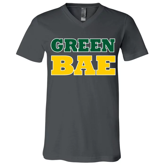 Green Bae Green Bay, Wisconsin V-Neck T-Shirt