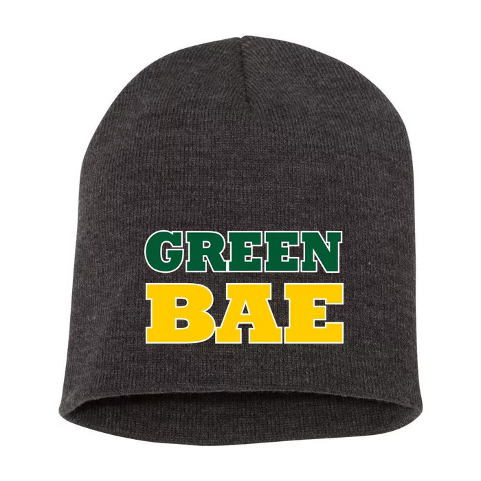 Green Bae Green Bay, Wisconsin Short Acrylic Beanie