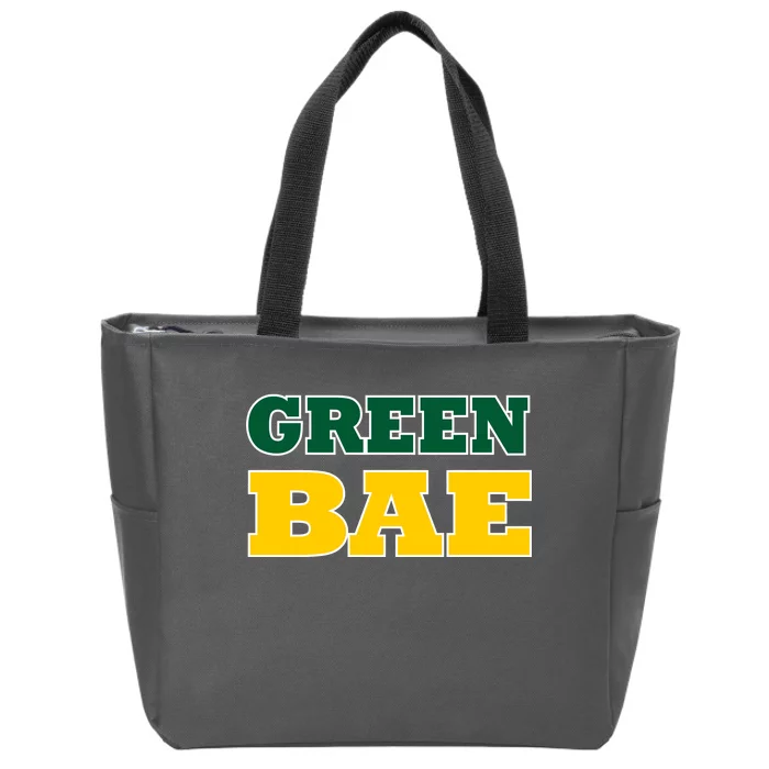 Green Bae Green Bay, Wisconsin Zip Tote Bag