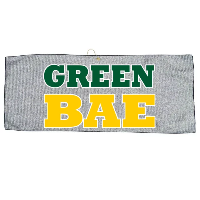 Green Bae Green Bay, Wisconsin Large Microfiber Waffle Golf Towel