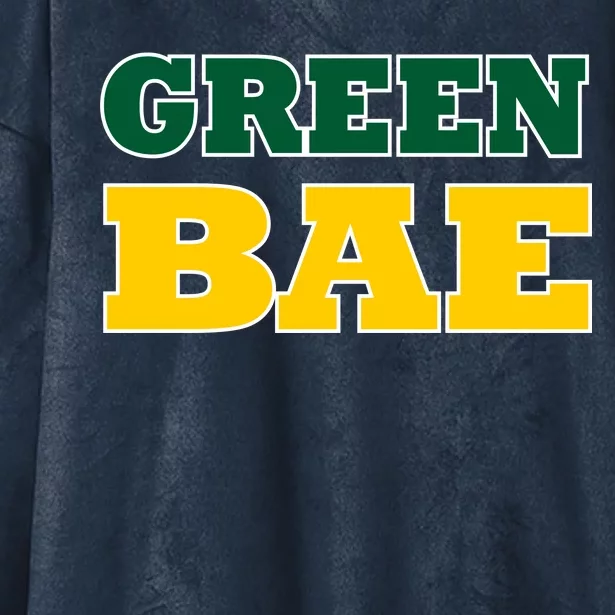 Green Bae Green Bay, Wisconsin Hooded Wearable Blanket